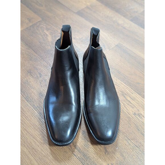 VINCE CAMUTO Mens Black Leather Chelsea Boots Men’s Size 9.5 - Picture 1 of 7
